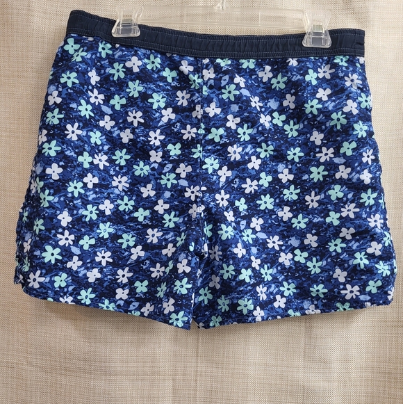 Catalina Women's Reversible Floral Board Shorts Blue Swim Trunks Tropical Size M - Picture 4 of 10